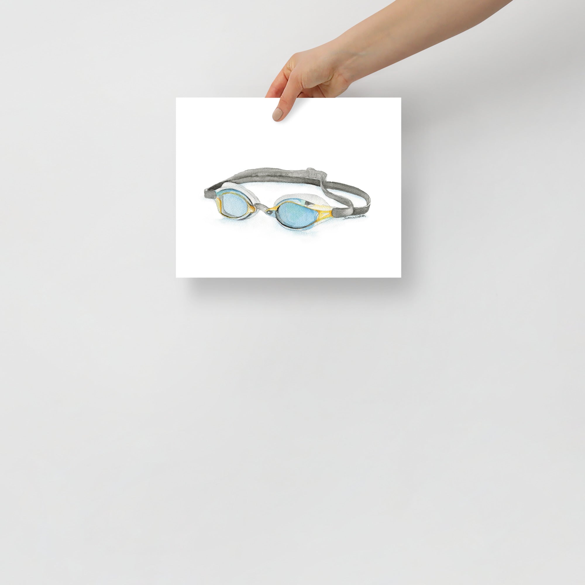 Swim Goggles Watercolor Fine Art Print – Susan Windsor