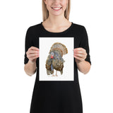 Wild Turkey Watercolor Art Print