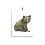 Black Bear Cub 2 Watercolor Fine Art Print
