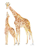 Mother and Baby Animals Watercolor Art Print Set of 4 - Nursery Wall Art