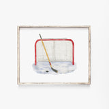 Hockey Watercolor Print