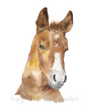 Horse Flour Sack Tea Towel