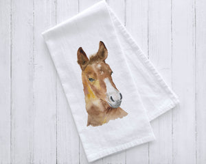 Horse Flour Sack Tea Towel