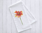 Texas Wildflower Watercolor Flour Sack Tea Towels Set of 3