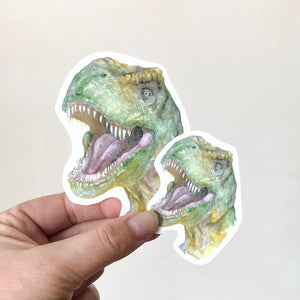 T. Rex Watercolor Vinyl Sticker