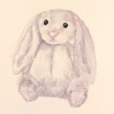 Stuffed Animal - Lovie - Custom Watercolor Portrait Painting