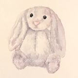Stuffed Animal - Lovie - Custom Watercolor Portrait Painting