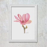 Magnolia Flower Original Watercolor Painting