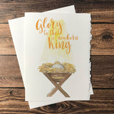 Baby in the Manger Christmas Cards Set