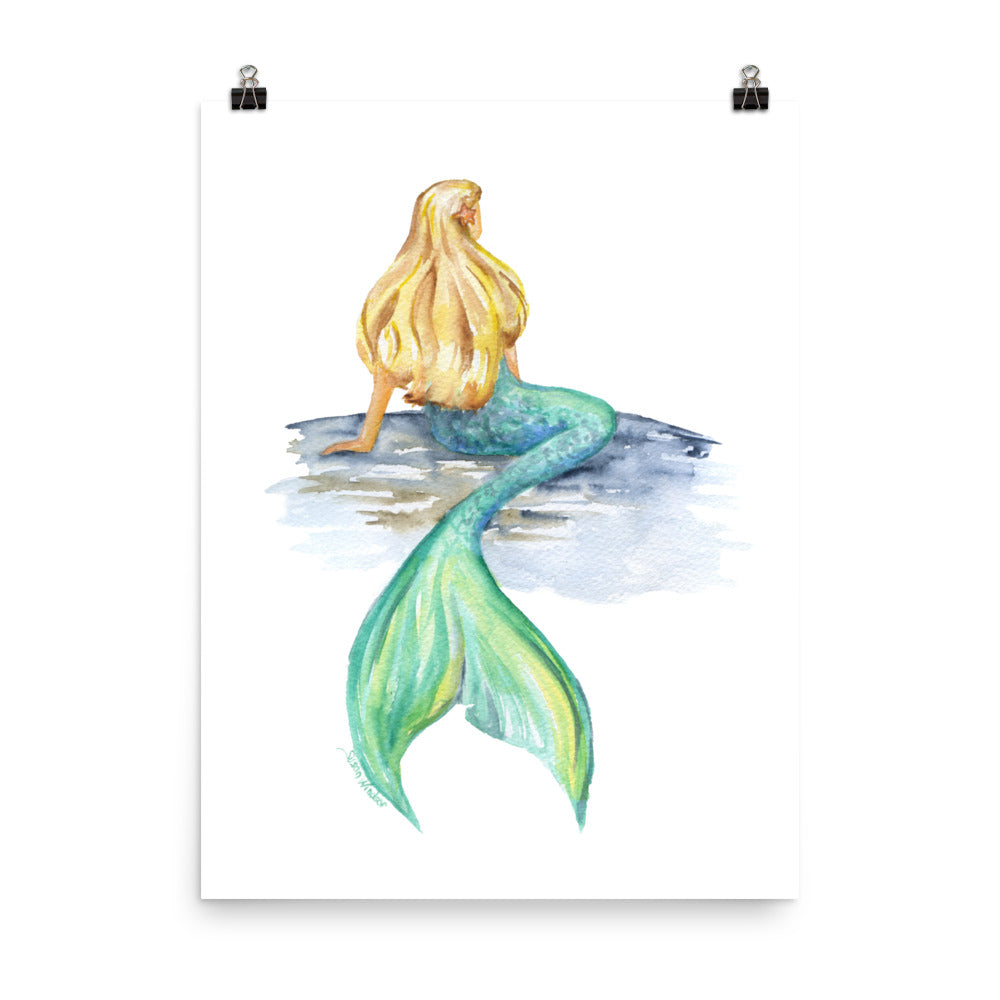 mermaid watercolor paintings