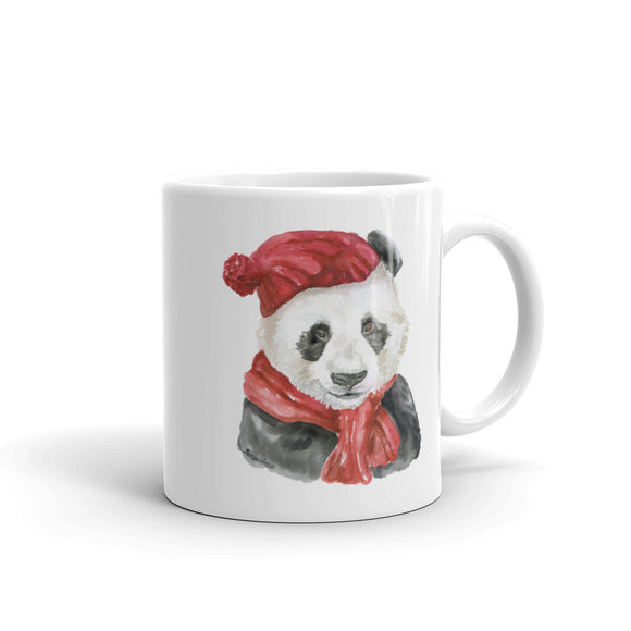Panda Bear with a Hat and Scarf Mug