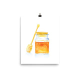 Honey Jar Watercolor Poster