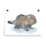 Baby Beaver Watercolor