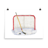 Hockey Watercolor Print