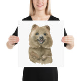 Quokka Watercolor Print - Australian Animals