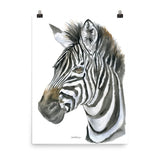 Zebra Face Watercolor