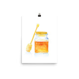 Honey Jar Watercolor Poster