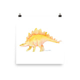 Stegosaurus Dinosaur Watercolor