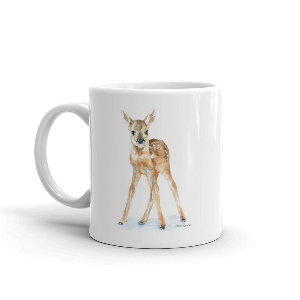 Deer Fawn Watercolor Coffee Mug  Susan Windsor