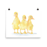 Ducklings Watercolor
