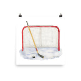 Hockey Watercolor Print