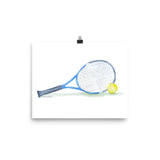Tennis Watercolor Art Print