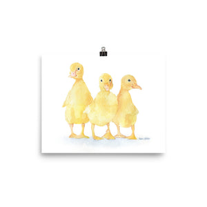 Ducklings Watercolor