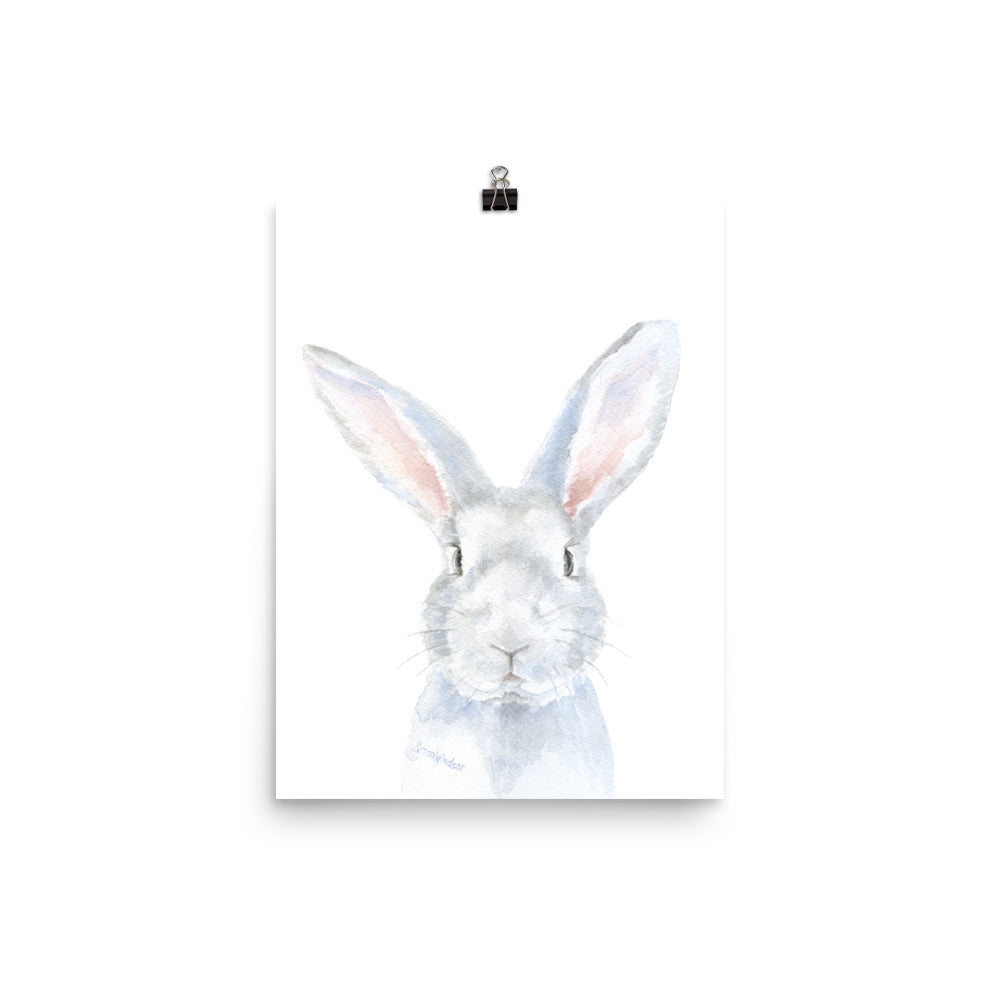 水彩壁絵watercolor“The Chilling Bunny Bunny” 水彩壁絵watercolor“The Chilling Bunny Bunny” 水彩壁絵