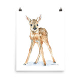 Deer Fawn Watercolor 1