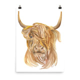 Highland Cow Watercolor