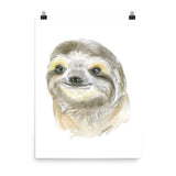Sloth Face watercolor