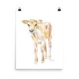 Jersey Calf Watercolor - Baby Cow