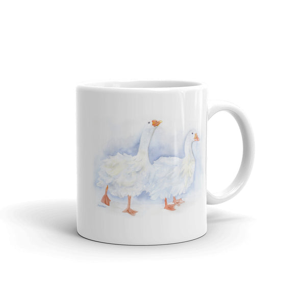 Sebastopol Geese Watercolor Mug