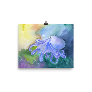 Colorful Octopus Watercolor