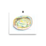 Abalone Seashell Watercolor Print