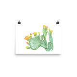 Prickly Pear Cactus Watercolor