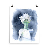 White Peonies Watercolor