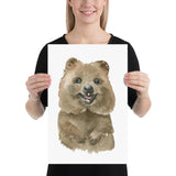 Quokka Watercolor Print - Australian Animals