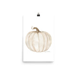 White Pumpkin with sepia finish