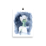 White Peonies Watercolor