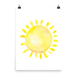 Sun Watercolor Art Print