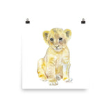 Lion Cub Watercolor
