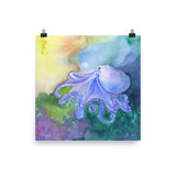 Colorful Octopus Watercolor