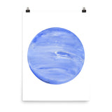 Neptune Planet Watercolor art print