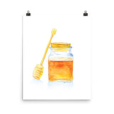 Honey Jar Watercolor Poster