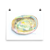 Abalone Seashell Watercolor Print