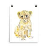 Lion Cub Watercolor