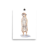 Meerkat Watercolor Print