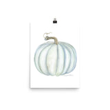 Gray Pumpkin Watercolor