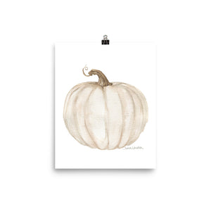 White Pumpkin with sepia finish